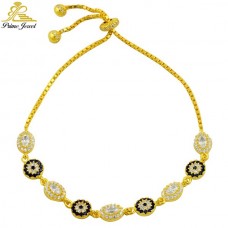 Gümüş Nazar Boncuklu  Bilezik/Bileklik     